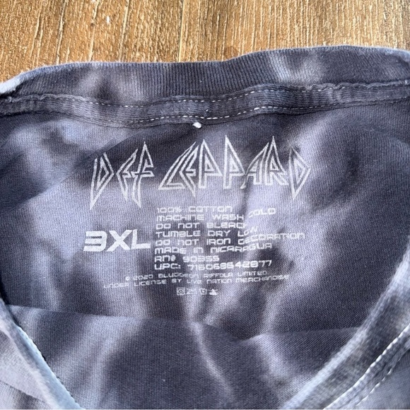 Def Leppard Casual Short Sleeve Graphic Pullover Shirt Mens Size 3XL Black - Picture 3 of 6